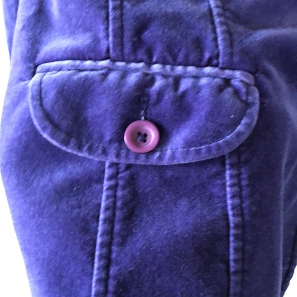 Liz Claiborne Purple Velvet Blazer Jacket Coat Career Business Size 16 - Picture 7 of 16